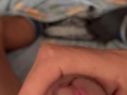 My pov wanking hard long cock 16/16