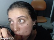 chica universitaria te hace una mamada profunda mucha saliva 16/16