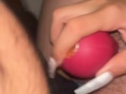 Keep Quiet, Squirting on Neighbors Cock 7/16