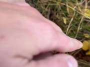 Pissing in a dress among golden aspens 15/16