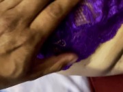 My sexy Stepmom wants to show me her purple lingerie before sex 5/16