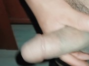 PoV jugosa paja caliente rápido. Masturbación de polla grande y gorda. Sabroso 13/16