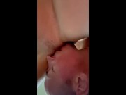 I serve her a special coffee with cream, but she has to work for it first 8/16