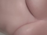 Playing with wet titties in shower | More on OF 15/16