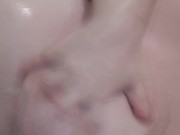 Playing with wet titties in shower | More on OF 5/16