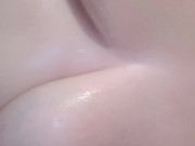 Playing with wet titties in shower | More on OF 9/16