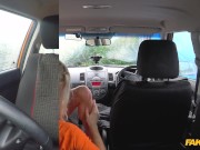 Fake Driving School - Glamour Model MILF with BIG TITS squirts and gets creampied 10/16