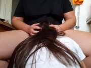 My brother's girlfriend fucks my mouth while he's not home - IkaSmokS 16/16