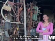 VIP4K. Collector got so horny when he saw debtor’s sex toys collection. Hot sex with Arina Shy 3/16