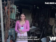 VIP4K. Collector got so horny when he saw debtor’s sex toys collection. Hot sex with Arina Shy 4/16