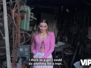 VIP4K. Collector got so horny when he saw debtor’s sex toys collection. Hot sex with Arina Shy 6/16