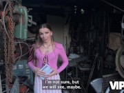 VIP4K. Collector got so horny when he saw debtor’s sex toys collection. Hot sex with Arina Shy 7/16