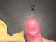 Stroking my hard cock until I cum 10/16