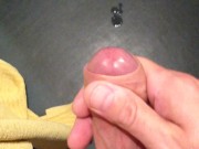 Stroking my hard cock until I cum 11/16