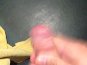 Stroking my hard cock until I cum 3/16