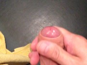 Stroking my hard cock until I cum 6/16