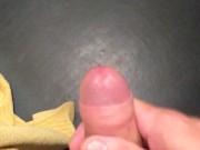 Stroking my hard cock until I cum 7/16