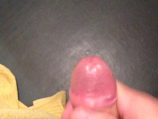 Stroking my hard cock until I cum