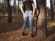 Hot Milf In Tight Jeans Teasing Her Amazing Ass In The Woods 8/16