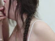 I really love putting his cock in my mouth, feeling it very hard inside my mouth. 13/16