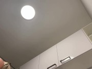 Big Ass Big Boobs Blonde Bored MILF Horny Housewife in a T-Shirt without a Bra takes her Panties Off 2/16