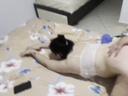 My wife screaming like crazy while fucking her doggy