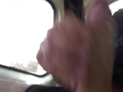 Jugando con mi polla en un parking público 10/16