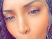 Hot British girl sucks and licks her cum off her fat dildo 11/16