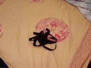 Hot stepmom gets very dirty and touches her wet pussy and squirts on her stepson's bed 2/16