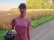 German skinny girl Layla Von Hohensee Deepthroats Dick In Nature - Mydirtyhobby 2/16