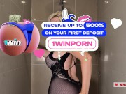 I will seduce you with my naked body in the shower, touch my wet pussy and tits. Do you like my tran 8/16