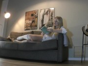 Hot and Horny Big Boobs Big Ass Thick Wife gets Bored and takes her Underwear Thong to Flash Pussy and Booty 15/16