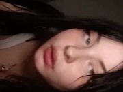 The gorgeous student wiggles her body. 2/16