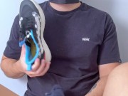 Trailer - Foot worship after gym ends with huge cumshot on soles! 4/16