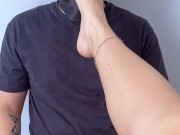 Trailer - Foot worship after gym ends with huge cumshot on soles! 9/16