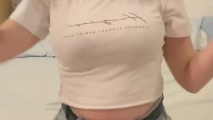 This college girl's big tits turn me on.