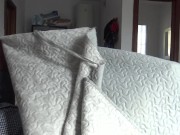 A Turkish hotel maid is disturbed when German man shows his big cock 14/16