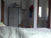 A Turkish hotel maid is disturbed when German man shows his big cock 16/16