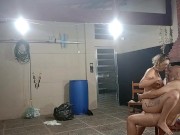 dirty beggar has a lucky day when asking for recyclables at the lady's house 11/16