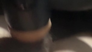 Boy uses flashlight to feel good