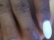 Giving myself pleasure in the bathroom makes me so horny that I pee on myself💦💦💦 6/16