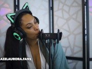 Tsunade Cosplay ASMR - Ear Eating and Licking. YOU WON'T LAST! 2/16