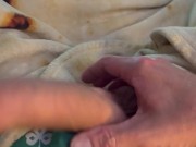 Stroking Big Uncut Cock Through Boxer’s Fly! Onlyfans Uncutmnguy21 16/16