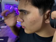 mi amiga gime muy fuerte en mi casa 1/16