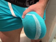 Big White Cock stretching out New Wildmant Underwear 16/16
