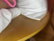 Amelia loves getting her pussy stretched and gaped by huge cucumber and cock 10/16