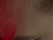 Thirsty Goth bimbo guzzles entire piss load non-stop 3/16