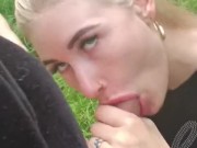 SUPER HOT BLONDE SUCK WITH CUM ON FACE 2/16