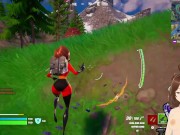 Elastic Girl's huge ass in a fortnite game - Jazziuu - Gameplay 5/16
