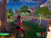 Elastic Girl's huge ass in a fortnite game - Jazziuu - Gameplay 6/16